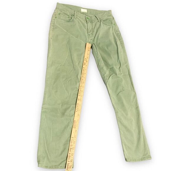 MOTHER The Dropout A walk in the park Poison Ivy Green Jeans Pants Women’s Sz 24 - Picture 6 of 12